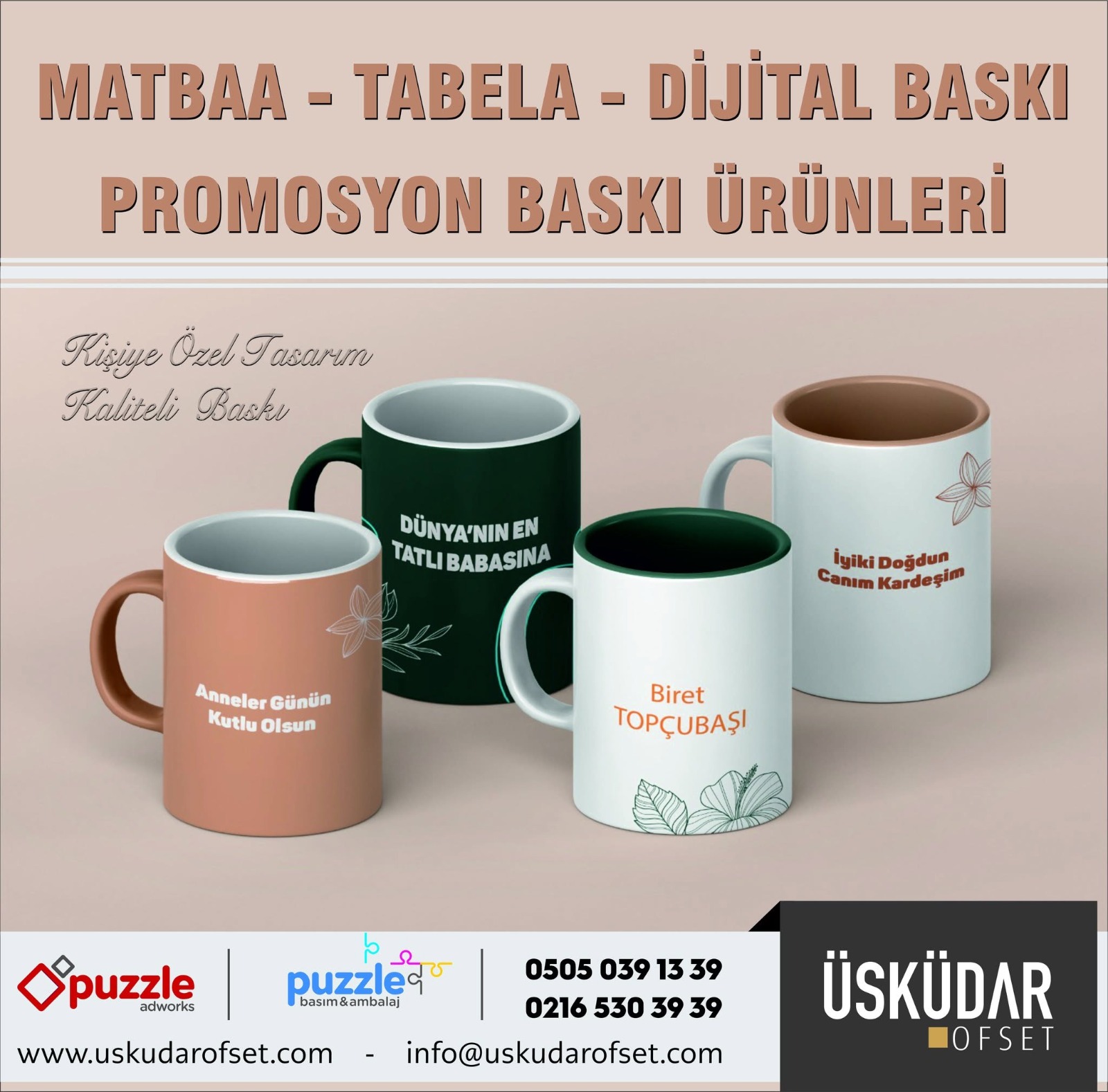bardak baskı